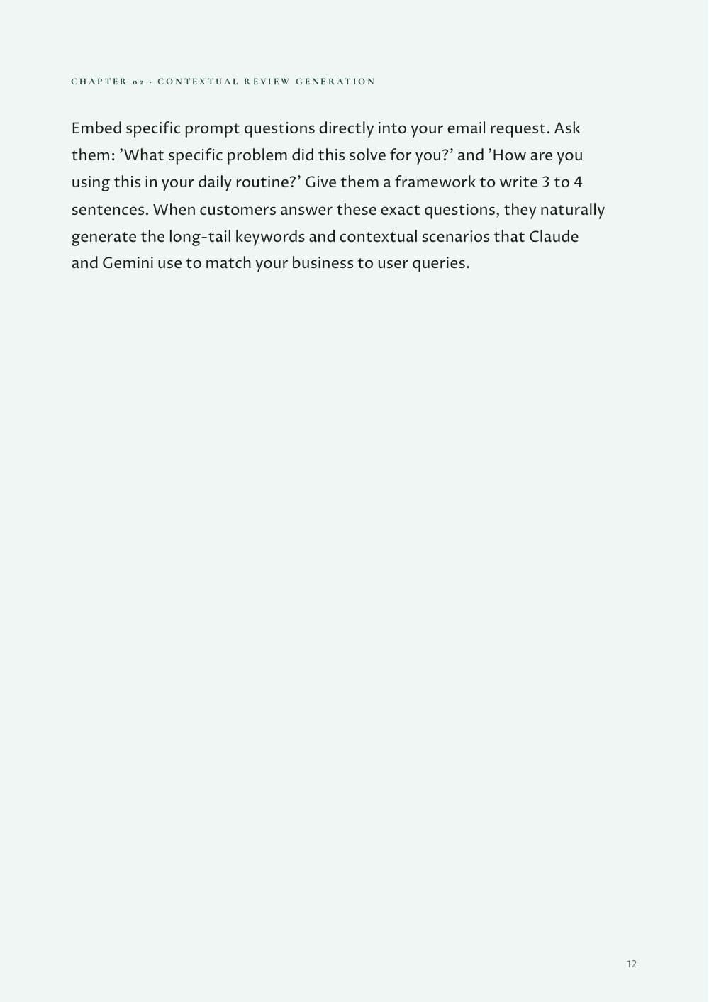 The AI Visibility Playbook · 35 pages, page 12