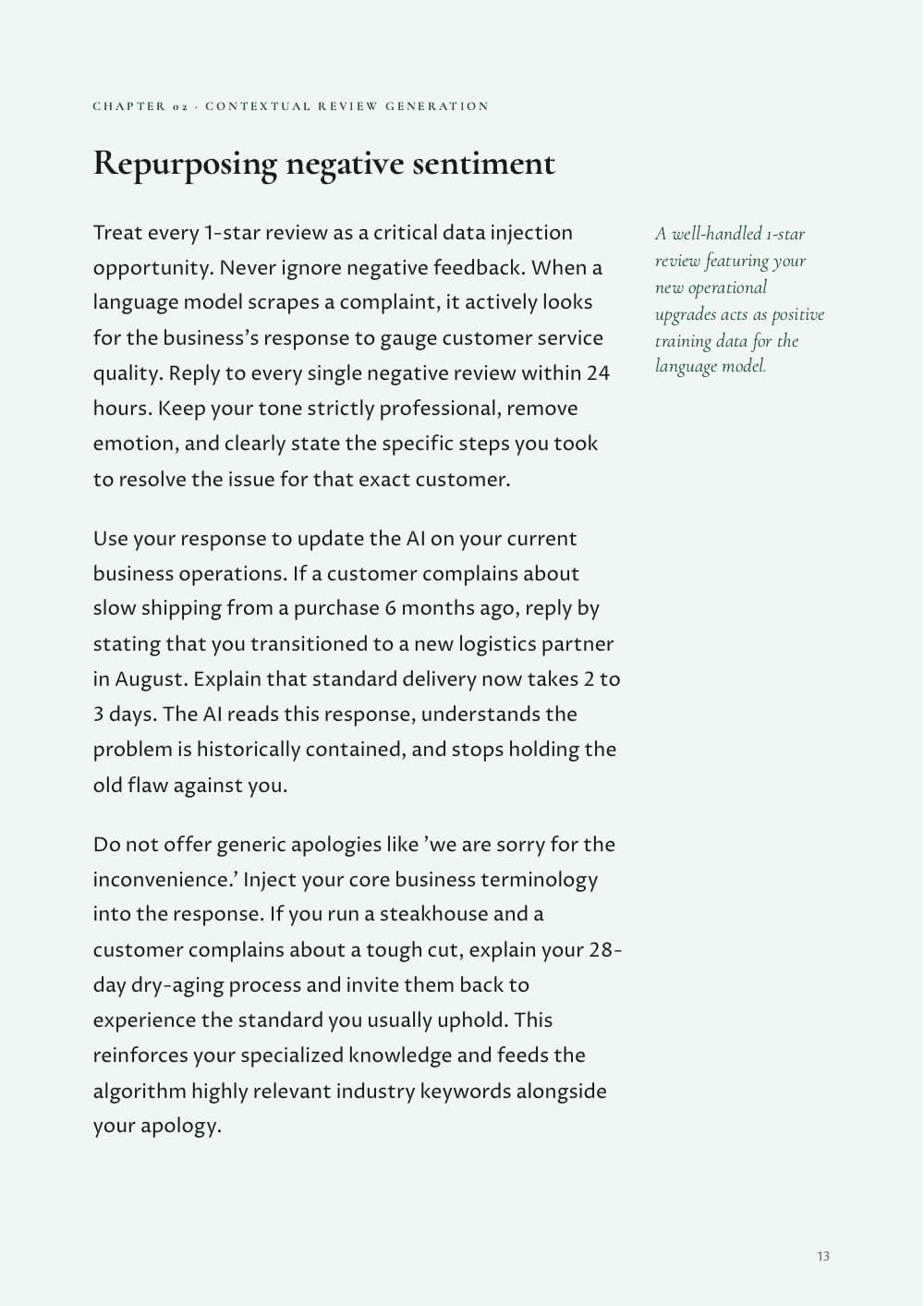 The AI Visibility Playbook · 35 pages, page 13