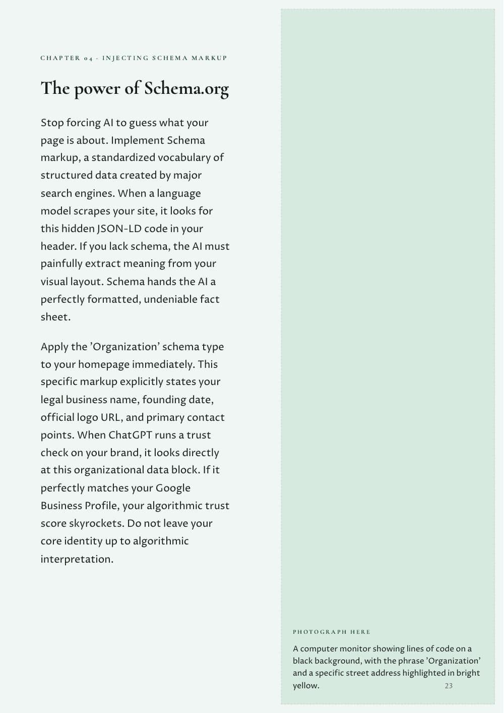 The AI Visibility Playbook · 35 pages, page 23