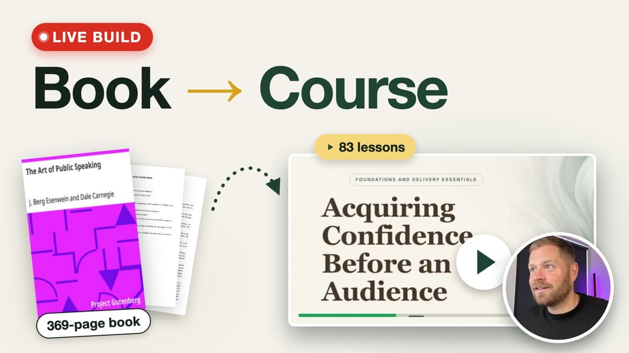 Knola Live #1: a book turned into a video course