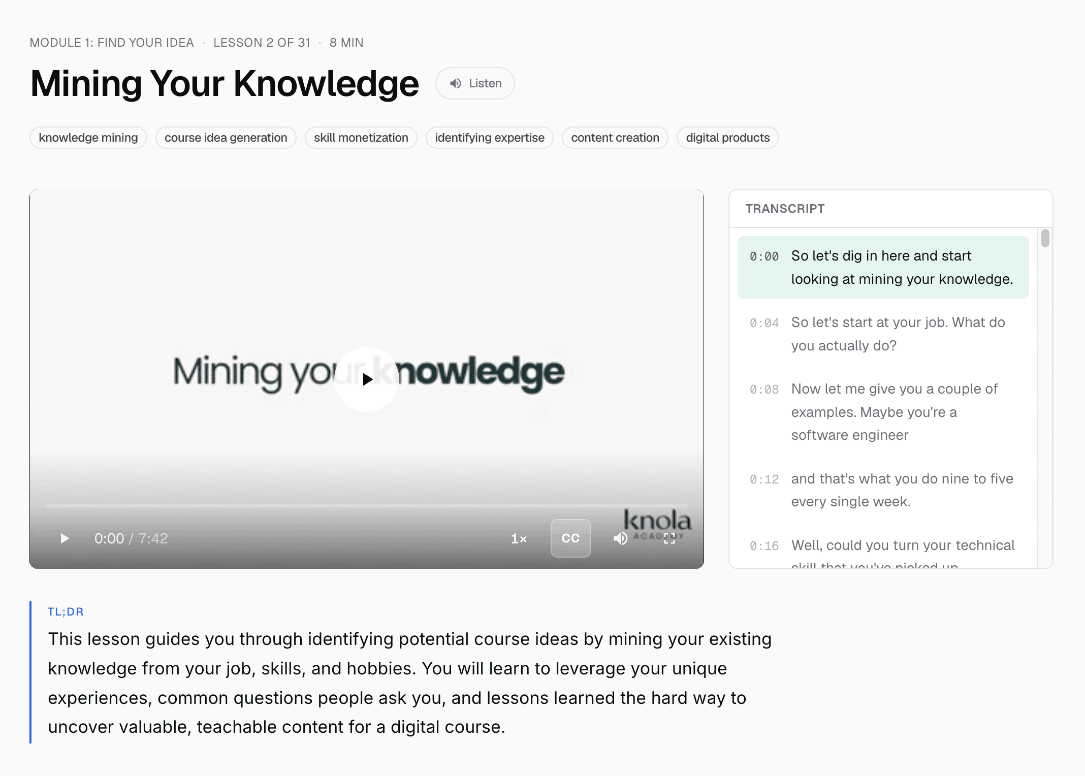 Create — Knola