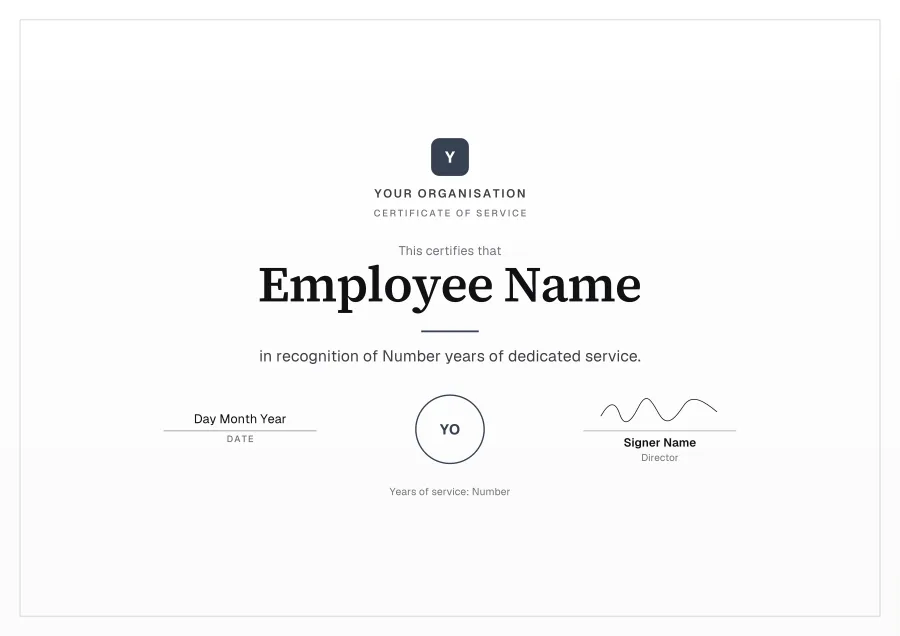 Certificate of Service certificate template for Word: Silver line design